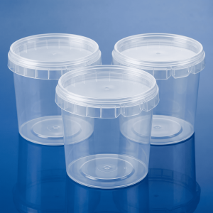 Круглые пластиковые банки